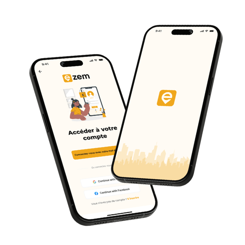 Capture d'écran de l'application e-zem